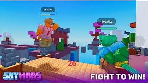 Playing SkyWars On Roblox