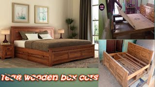 wooden cots new design box cots SDIFurniture