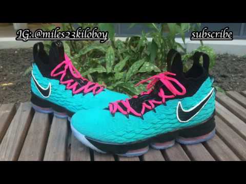 lebron 15 south beach custom