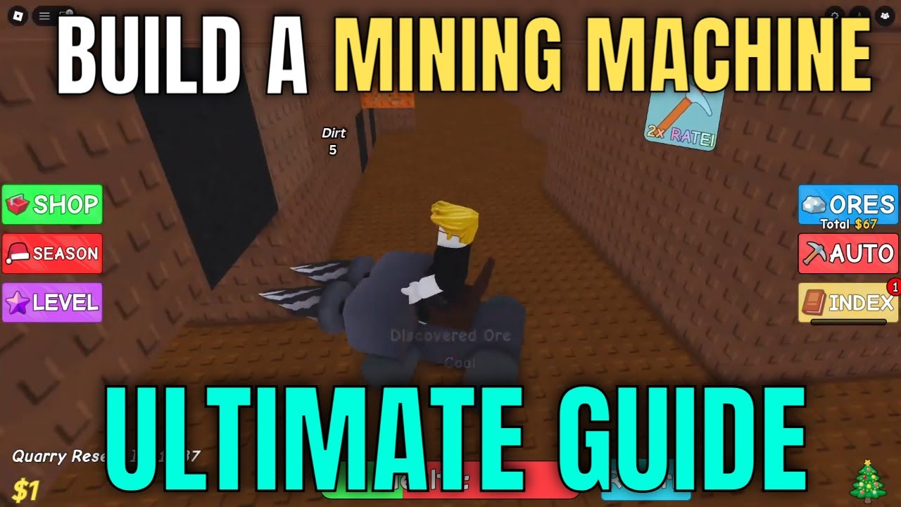 СОЗДАЙТЕ ГОРНОДОБЫВАЮЩУЮ МАШИНУ: ПОЛНОЕ РУКОВОДСТВО! (Уровни, Машины, Шахты) - Roblox