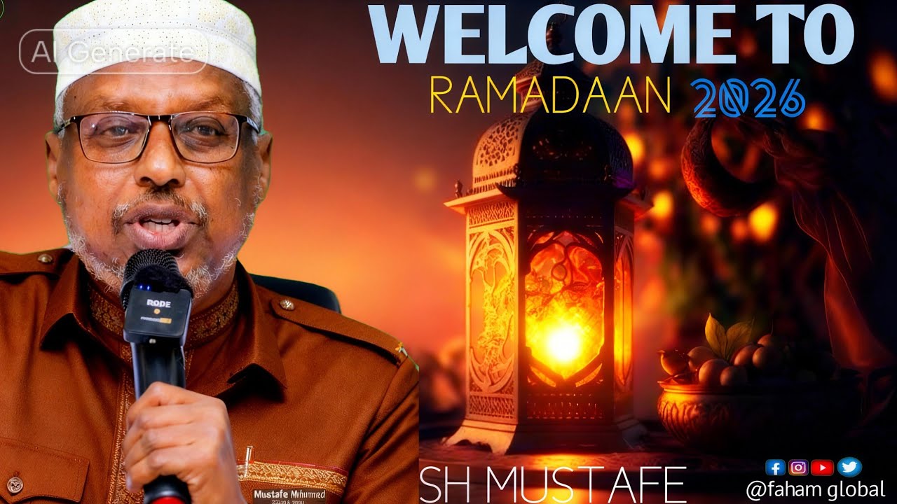 KA FAA'IIDAYSO BISHAAN RAMADAAN MA OGID INAAD GAARI TA DAMBE_____                      (SH MUSTAFE) 