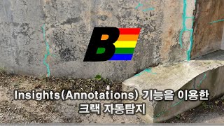 [iTwin Capture (구. ContextCapture)] Insights(Annotations) 머신러닝 기능을 이용한 크랙 자동탐지
