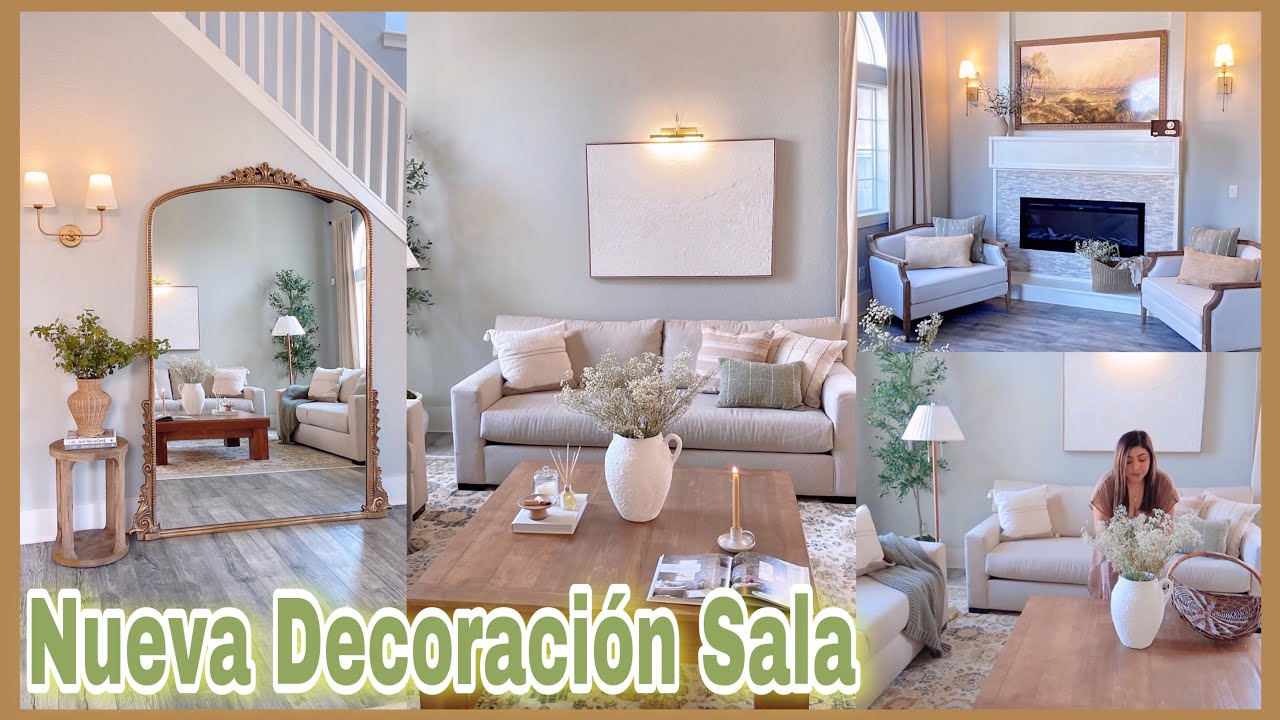 EXTREMA! Transformación De La Sala Con Poco Dinero 💰 +DIYS - MAKEOVER🪴Colores Neutros
