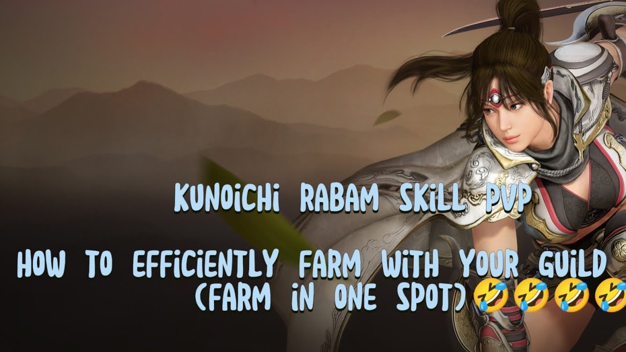 KUNOICHI RABAM SKILL PVP | BLACK DESERT MOBILE | BDM | this guys is a joke for real  |