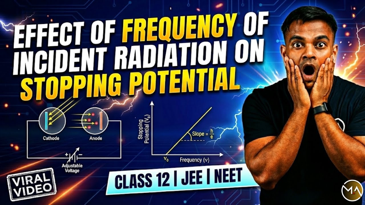 L-6 ⚡ Effect of Frequency of Incident Radiation on Stopping Potential | Class 12 | JEE | NEET