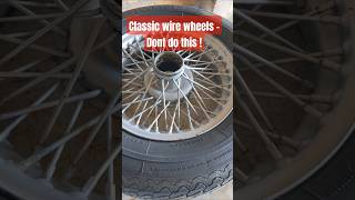 ⚠️ DON'T DO THIS ! wheels powdercoating  #automobile #diy #restoration #mgb #wirewheels wire wheels