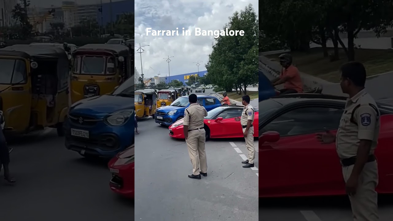 Farrari in Bangalore traffic 🚦