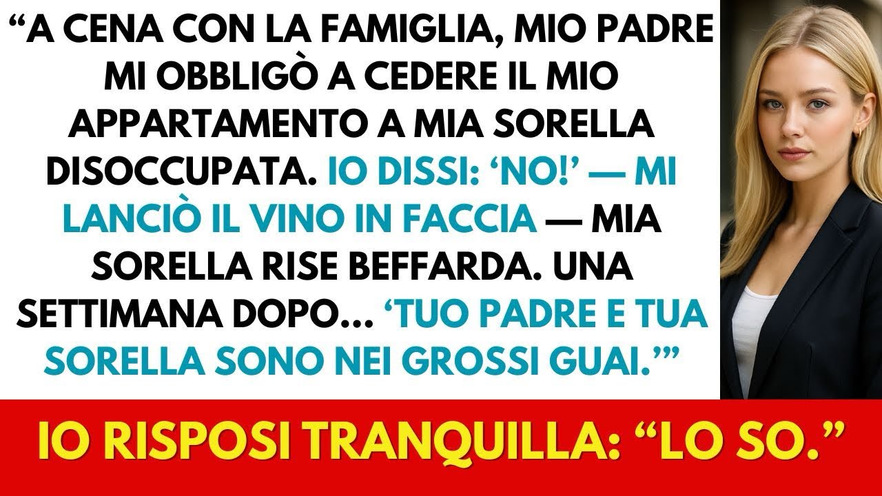 «Mi Devi OBBEDIRE» disse mio padre — Pretese che cedessi casa a mia sorella, ma io rifiutai…