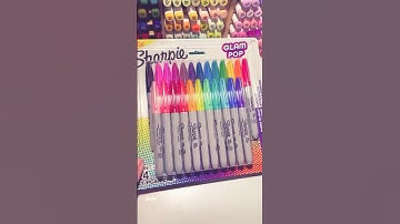 Unboxing & Swatching my new Sharpies Glam Pop Markers