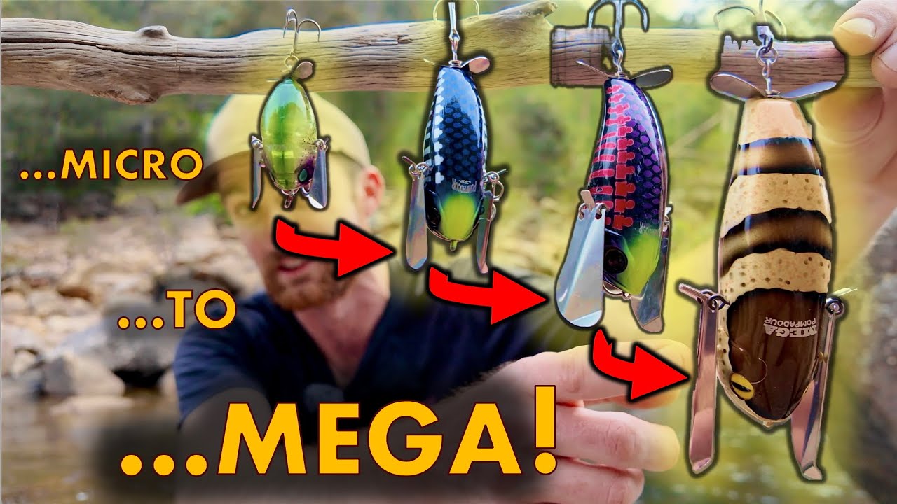 How BIG is TOO BIG? Micro vs Junior vs Regular vs MEGA Cod size lures on Bass!