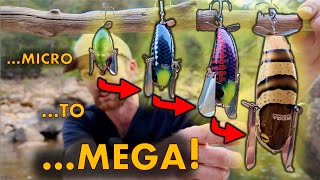 Micro to MEGA Cod size lures on Bass! How BIG is TOO BIG?