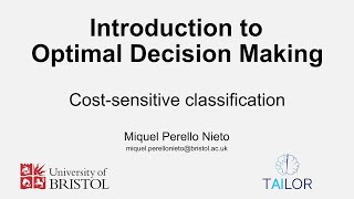 Introduction to Optimal Decision Making: Cost-sensitive classification