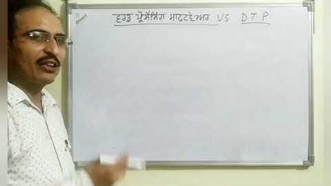 Desktop Publishing-Computer Sciences class X PSEB