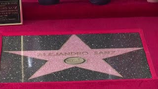 Celebrity Singer Alejandro Sanz receives Walk of Fame star Profile