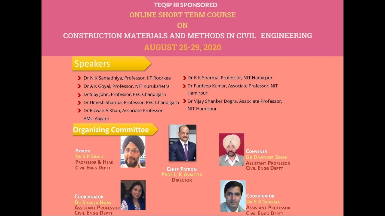 DAY-1: Online Short Term Course on 