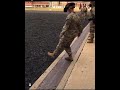 Basic training soldiers calling at ease for their drill sergeant funny army