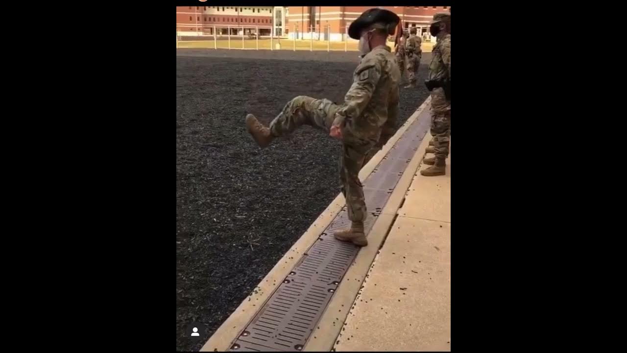 BASIC TRAINING SOLDIERS CALLING AT EASE FOR THEIR DRILL SERGEANT FUNNY ARMY