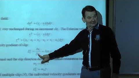 Lecture 7: Crystal plasticity: ECAP, Rolling shear tests etc.