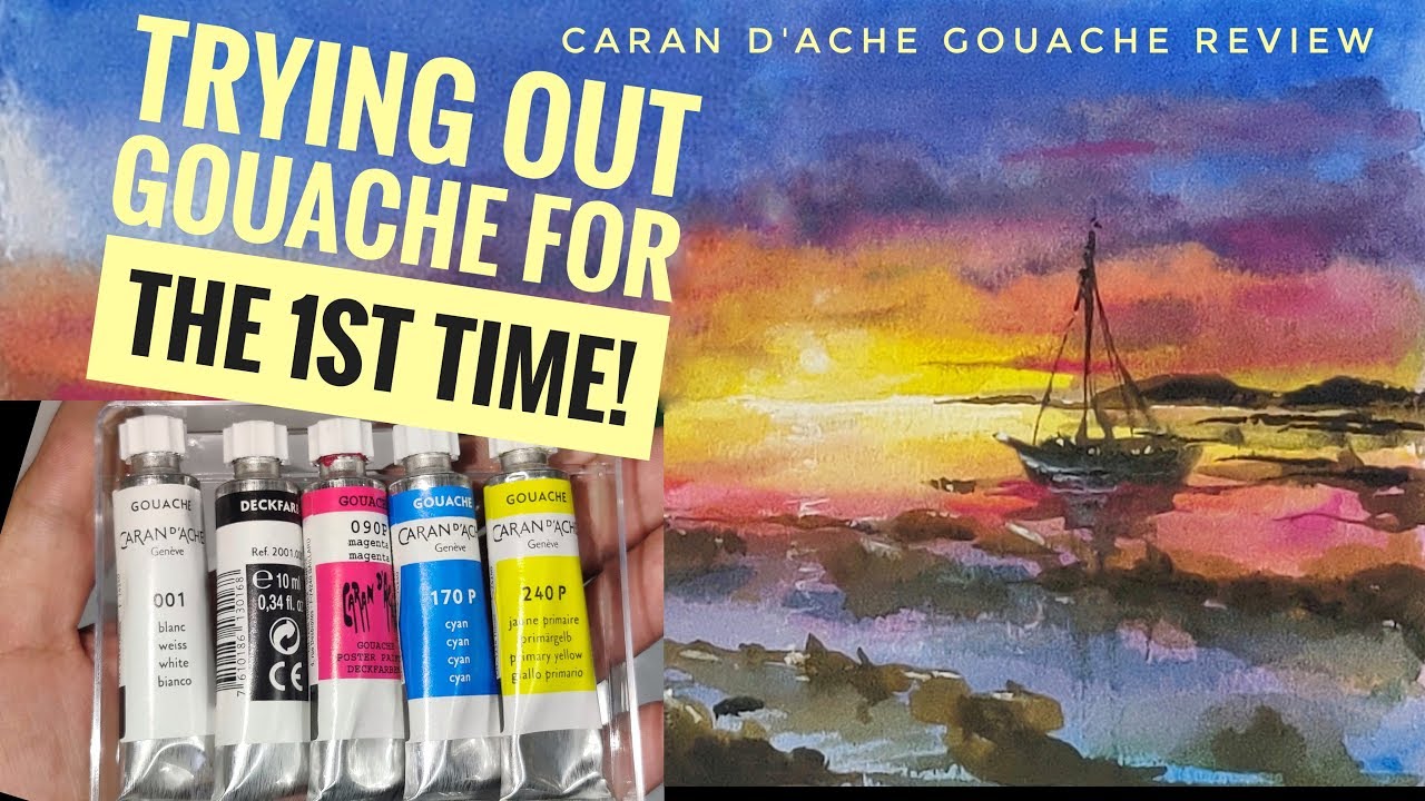 Caran D'Ache Gouache Review (Tubes & Pans) - The Fearless Brush