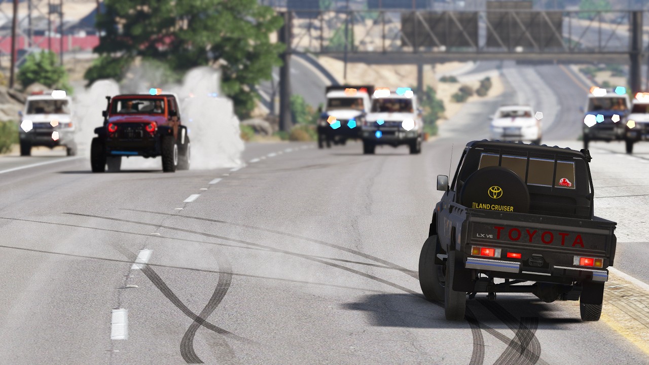 الشرطة عجزت عن امساك الجيب لكن شجاعة راعي الشاص تدخل || فلم ازعيط   قراند 5