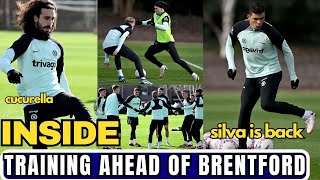 Thiago Silva Is Back Chelsea Final Training Ahead Of Brentford Cucurella Returns