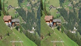 Südtirol 3D 4K Wanderung Pawigl - Lana - St. Hippolyt Diaschau 3840x2160 hsbs