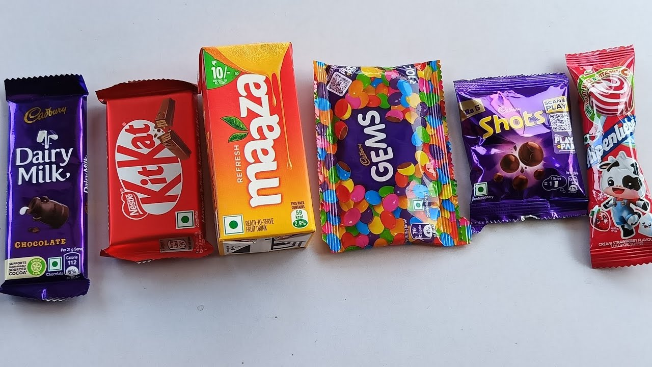Cadbury Dairy milk  vs  kitkat  vs mango  vs gems  vs shorts  vs lollipop