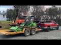 NEW Avant wheel loader mowing  this will make your neighbors jealous