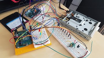 Playing music stored on floppy disks with Arduinos
