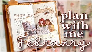 FEBRUARY 2024 PLAN WITH ME | Coffee shops and cafe time theme