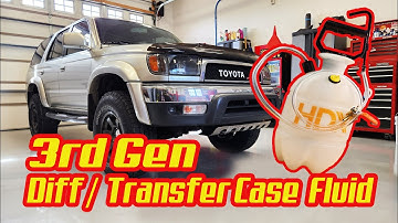 4Runner Differential and Transfer Case Fluid Change Speedy