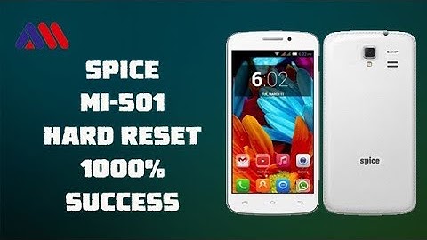 Spice mi-501 Hard Reset & Pattern unlock 100% success || by maxinfotech & mobile