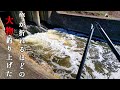 大物しかいない下水処理排水で竿が折れるほどの大物釣った【温排水】