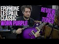 Epiphone Les Paul Classic Worn Purple 2020 - Review and Tones