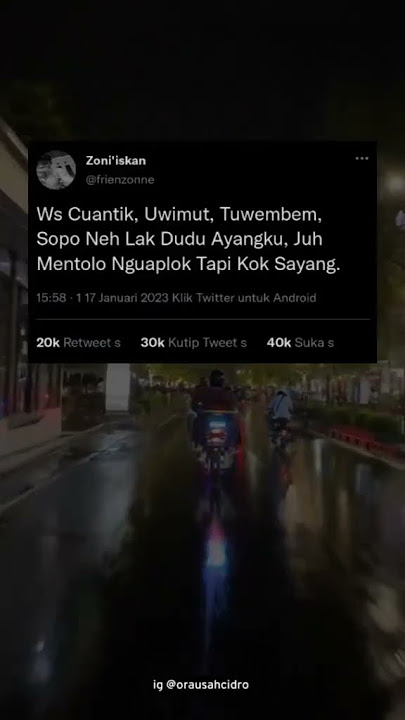 MENTOLO NGUAPLOK TAPI KOK SAYANK