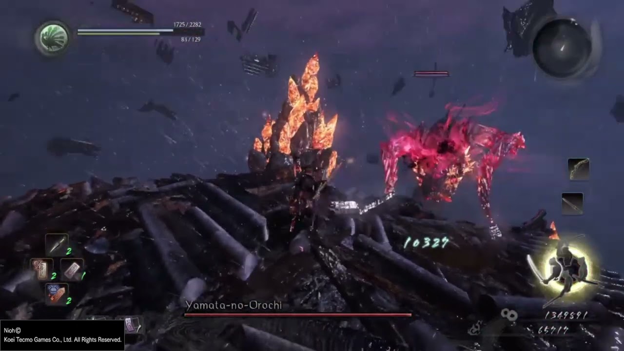 nuxdi 「YAMATA NOROSHI Nioh: Yamata-no-Orochi Bossfight - YouTube