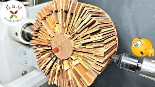 Woodturning: A Simple and Brilliant Project with Wooden Slats