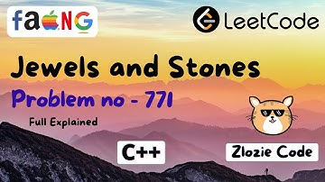Jewels and Stones C++ || Leetcode Problem Number 771 in CPP #ZlozieCode #code #cpp