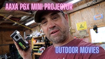 Our Awesome Outdoor Movie Setup ~ Amazing AAXA P6X Mini Projector!! The Cook Family Homestead