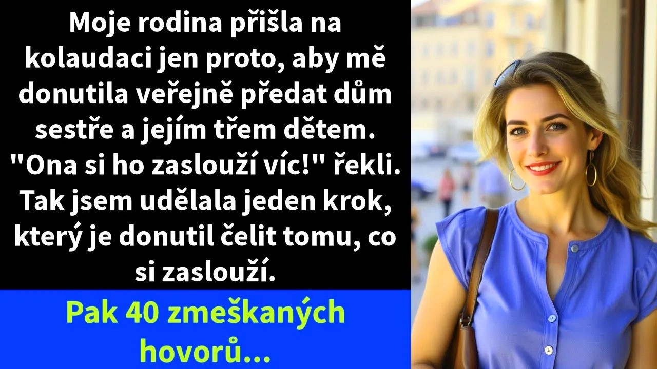 „Harper, myslíme, že bys tenhle dům měla přenechat Melise a dětem.“ Ta věta zazněla na mém kolaudačním večírku. Na večírku, který jsem pořádala, abych rodině ukázala dům, na který jsem osm let...