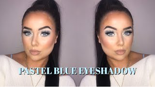 90s INSPIRED PASTEL BLUE MAKEUP | ALISHA BARRON