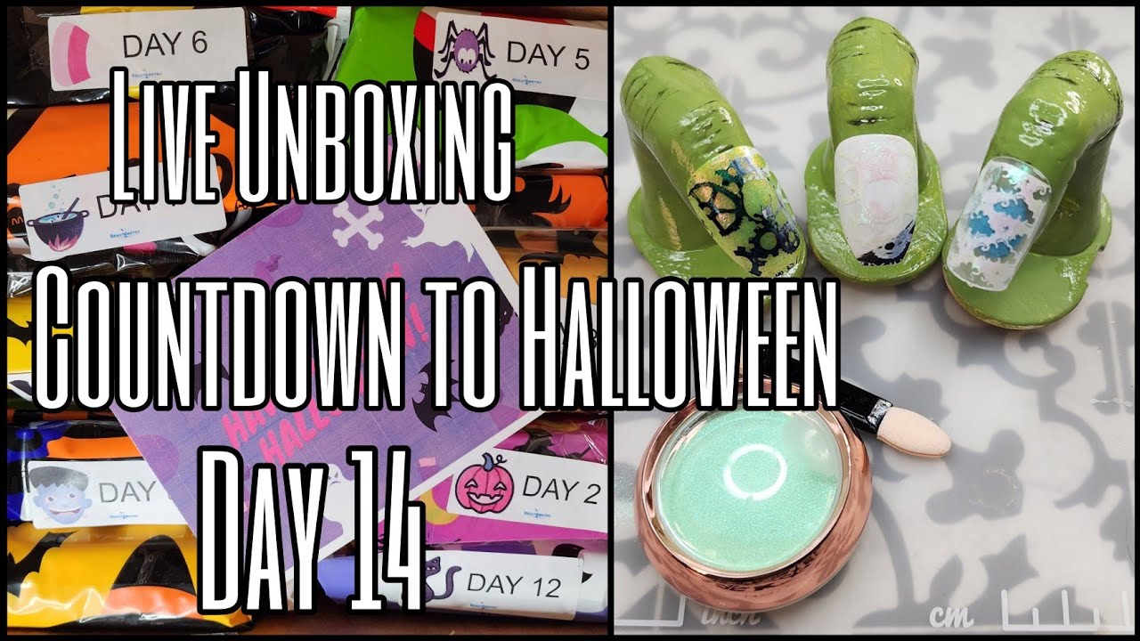 Unboxing Beautometry Countdown to Halloween Day 14 Powder Stamping Nail