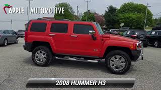 Used 2008 HUMMER H3 SUV H3X, Red Lion, PA F35743BB 08 Hummer H3 Red