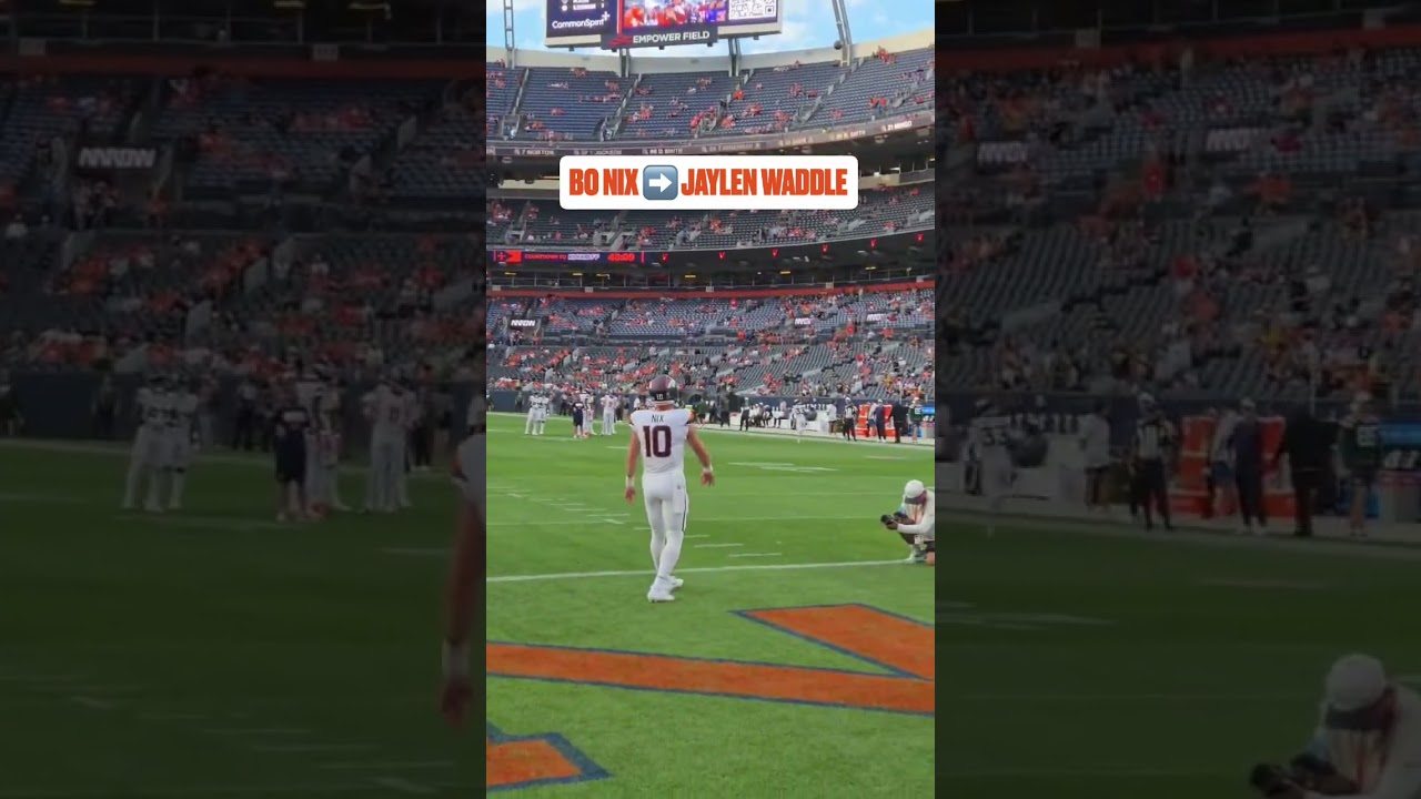 Bo Nix ➡️ Jaylen Waddle 🥹🔥