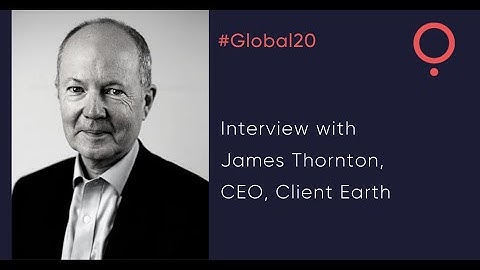 #Global20 - Interview with James Thornton (2 minutes)