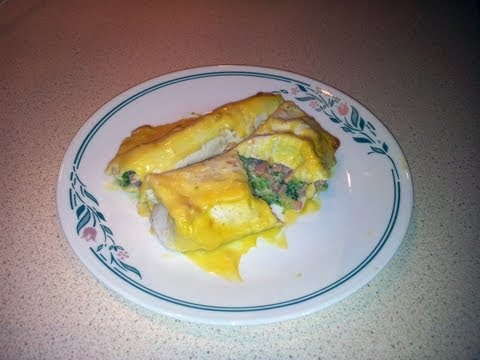 How to make Ham, Broccoli and Cheese Roll-ups (quick and easy)