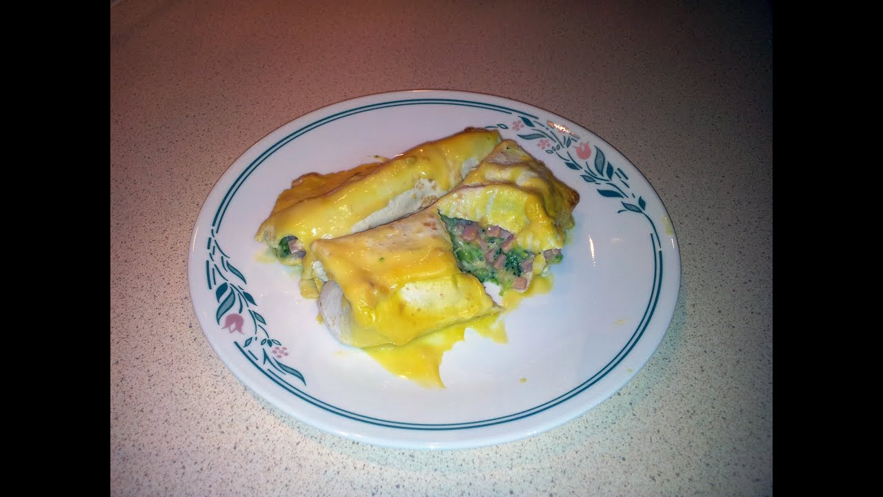 How to make Ham, Broccoli and Cheese Rollups (quick and easy) YouTube