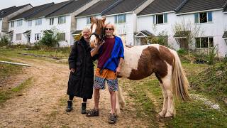 Squatters moved to 'ghost estate' with ponies and claim they are offering security | SWNS