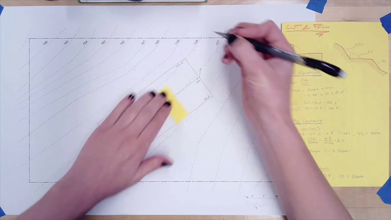 Grading a Terrace Cut & Fill YouTube