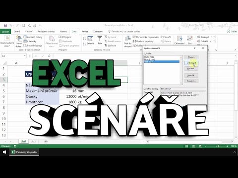 Video: Jak vytvoříte scénář v Excelu?